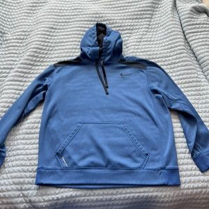 Blue, gently used therma fit Nike hoodie